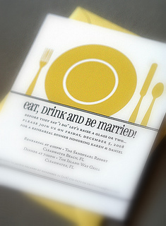 rehearsal dinner invite
